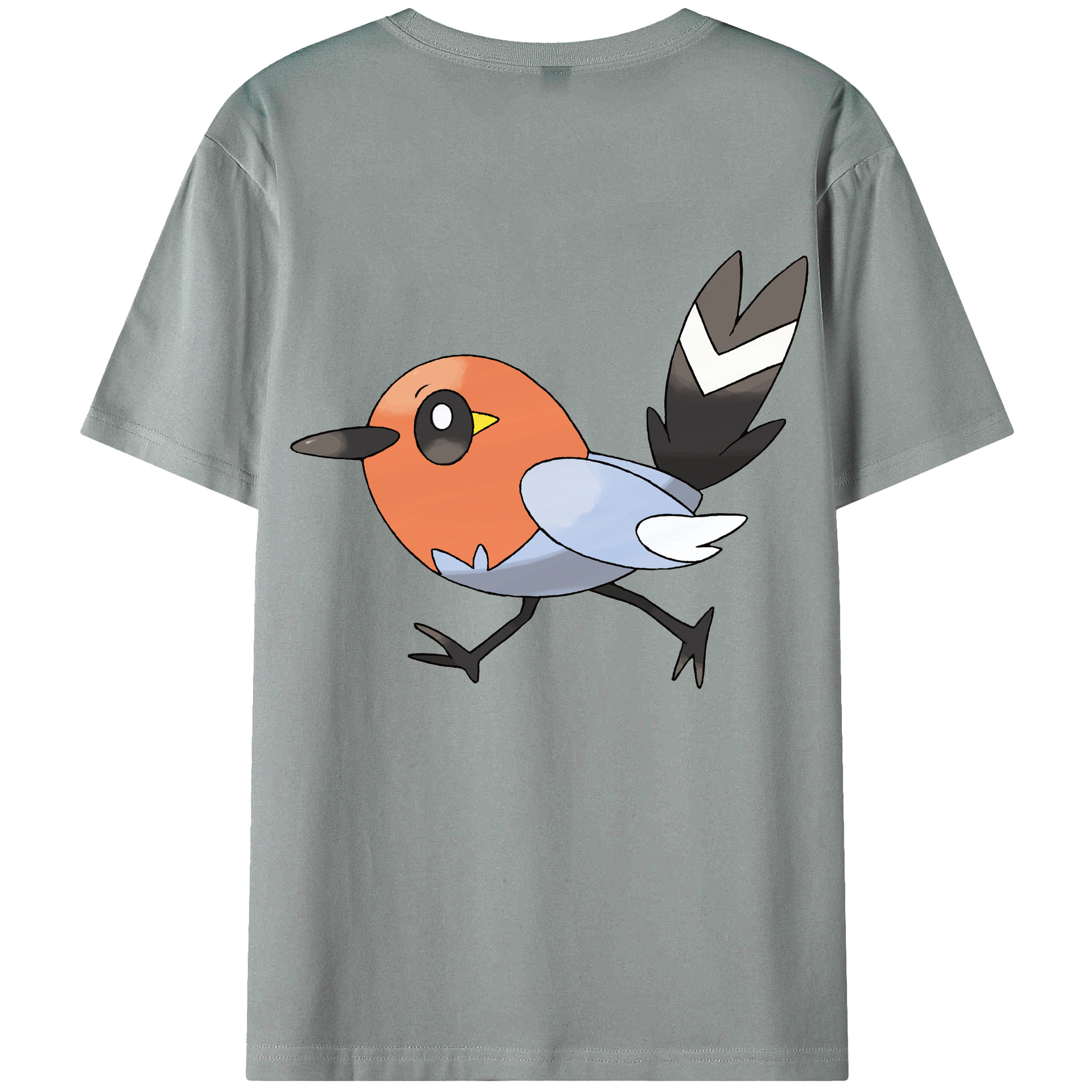（画像用） ポケットモンスター Pokémon 綿100％ メンズ半袖Tシャツ（バックプリント） 通気性